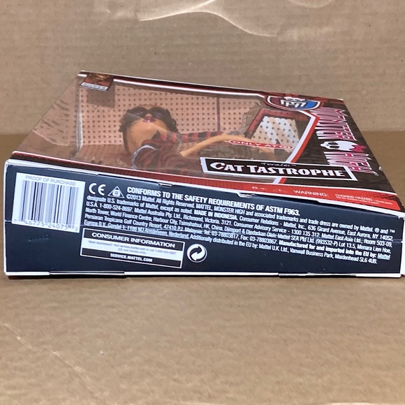MONSTER HIGH POWER GHOULS CAT TASTROPHE TORALEI DOLL 2013 NIB RARE BOX DAMAGE - Picture 3 of 4